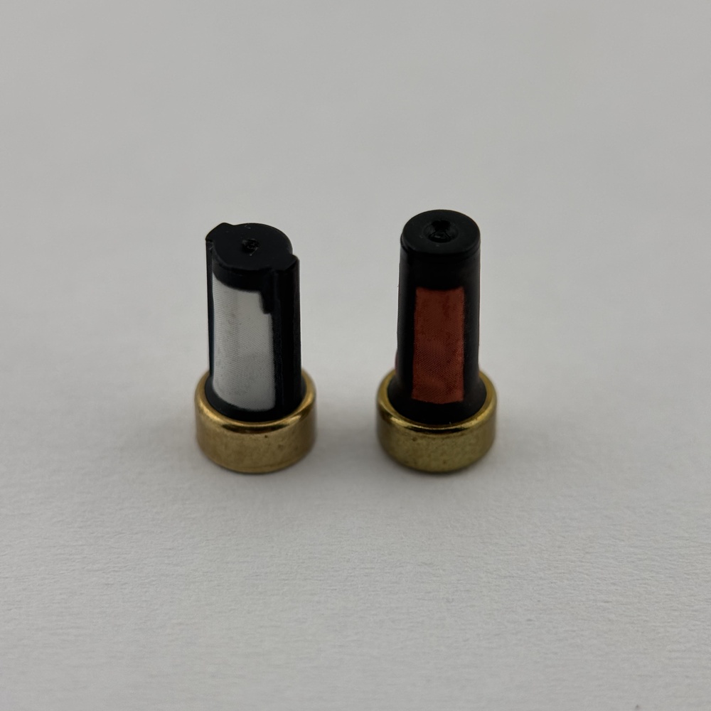 Yamaha OEM red mesh filter vs standard white mesh filter