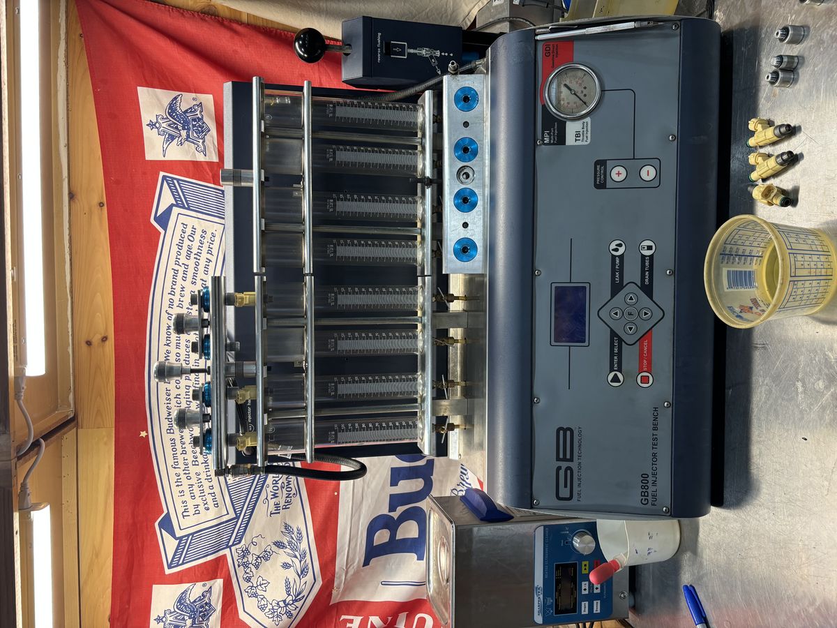 GB800 fuel injector flow testing machine